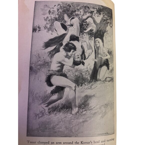 Tanar Of Pellucidar Edgar Rice Burroughs 1929 Hardcover Grosset & Dunlap Edition - Picture 4 of 15